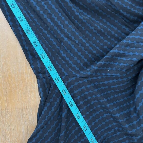 Uniqlo x Marimekko Jumpsuit Womens XS Black Blue Belted Button Front Geometric - Picture 13 of 14